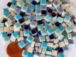 Mini Mosaiksteine Blaumix, 5x5mm, 20g - ca. 120-150 St. Mini Mosaiksteine Blaumix, 5x5mm, 20g - ca. 120-150 St.