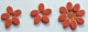 Keramik Mosaiksteine oval 22-23 mm rot 10 St.- ca. 15g