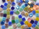 Mini Mosaiksteine 8x8mm schimmernd bunt 35 Farben 100 St. ca.50g