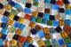 Mini Mosaik mit Flimmer (Goldfäden) bunt 1x1 cm 300 St.- ca.204g