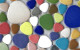 Pebbles Mosaiksteine aus Keramik Buntmix 300g. -ca. 60 St.