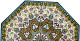 Orientalische Fliesen Durchmesser ca. 86 cm &quote;8 eckig-Jahan&quote;