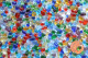 Deko Mosaiksteine Glaskiesel 3-10mm glänzend bunt 100g ca700St.