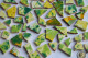 Bruchmosaik handbemalt dann gebrochen bunt-green 10 St. ca. 110g