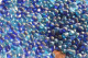 Deko Glaskiesel 3-10mm schimmernd Blaumix 100g ca. 600 St.