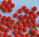 Mini Mosaiksteine glänzend rund 8mm rot 40g, ca. 90-100 St.
