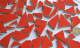 Bruchmosaik rot ca. 1-6cm frostsicher 6,5mm stark 500g ca. 40 St.
