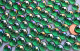 Mini Glasnuggets 10-12mm grün irisierend transp. 70g ca.50 St.