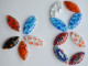 Millefiori Glas Mosaiksteine oval lang bunt 15x7mm 10 St. ca. 4g