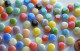 Mini Mosaiksteine bunt irisierend rund 8mm 40g,- ca. 100 St.