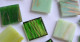 Mosaiksteine mit Flimmer (Goldline) Grünmix 2x2cm 50 St.-ca.145g