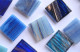 Mosaiksteine mit Flimmer (Goldline) Blaumix 2x2cm 50 St.-ca.145g