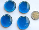Glasnuggets XL 32-37mm blau transparent 4 St. ca. 65g