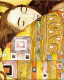 bemalte Wandfliesen 125x80 cm "Klimt: die Umarmung"