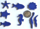 Mosaiksteine Unterwasserwelt, blau Zufallsmischung 33g ca.6-7St.