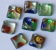 Mosaik Ideen Edel-Mixgrün 1x1 cm Nr.13, 8 St.- ca. 5g