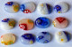 Bastelideen Schmuck mosaik oval bunt 10x12 mm Nr.1, 12 St.-ca.6g