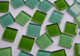 Soft-Glas Mosaiksteine Grünmix 2x2 cm 200g, ca. 50 St.