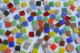 Tiffany Glas Mosaiksteine Buntmix 1x1cm 150g. ca 210 St.