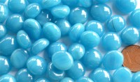 Glasnuggets 10-12mm blau opak, NICHT transp. 70g ca. 50 St. Glasnuggets 10-12mm blau opak, NICHT transp. 70g ca. 50 St.