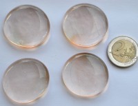 Glasnuggets XL 32-37mm hellrosa transparent 4 St. ca. 65g