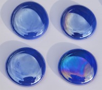 Glasnuggets XL 32-37mm kobaltblau opak hochglänz/irisierend 4St.ca.70g Glasnuggets XL 32-37mm kobaltblau opak hochglänz/irisierend 4St.ca.70g