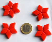 Mosaiksteine Raute rot ca. 11x18mm 36 gr. ca. 22 St.