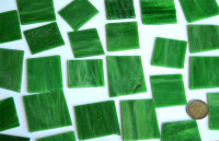 Tiffany Glas grün marmoriert 200g. halbtransparent Glasstücke ca. 15-17St.