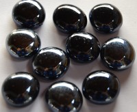 Deko Mosaiksteine Glasnuggets 15-21mm schwarz 500g., ca. 120St.